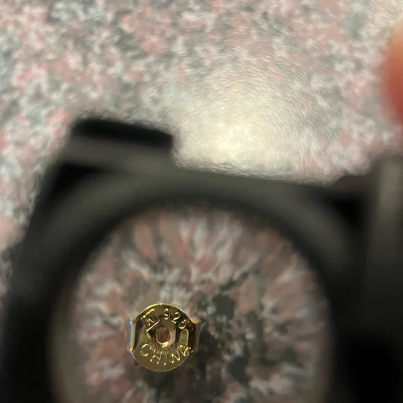 Diamonique Sterling Silver-14K Gold Over Bezel Necklace & Stud Earrings Set NIB - Picture 12 of 15